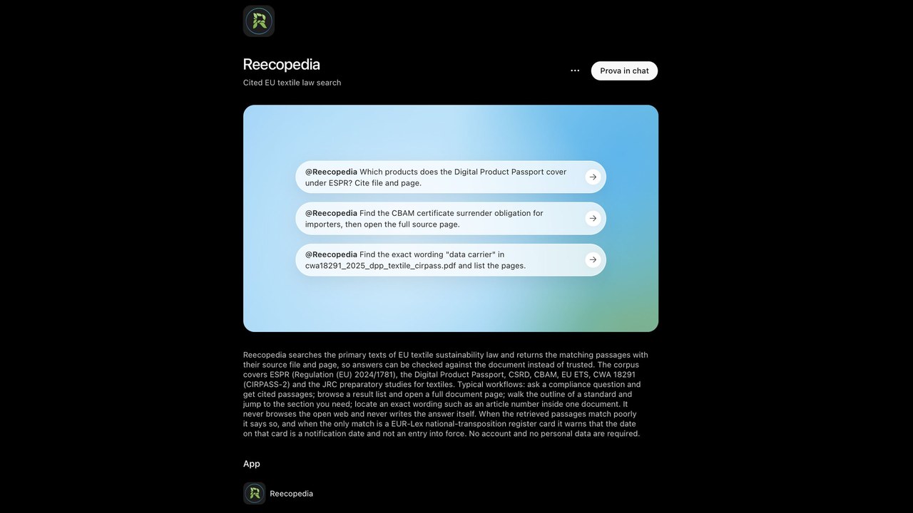 Today Reecopedia was officially listed in the OpenAI ecosystem